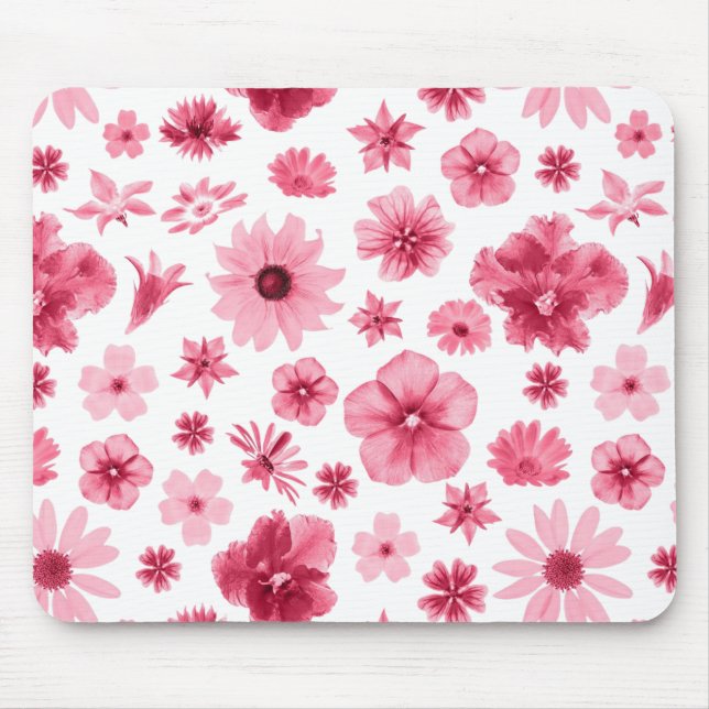 Mousepad alfombrilla de ratón flores (Frente)