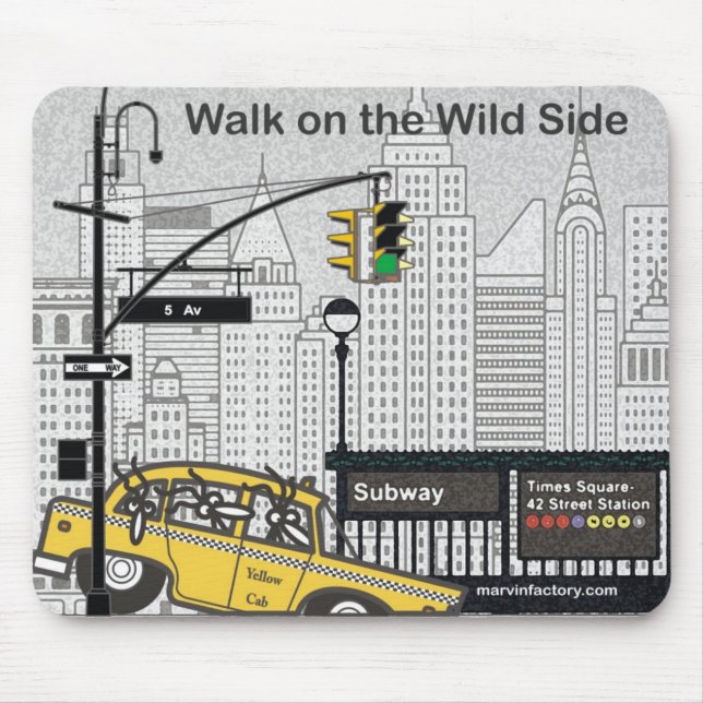 Mousepad Alfombrilla para ratón de Marvin en New York (Frente)