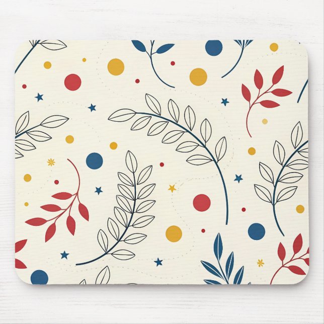 Mousepad Alfombrilla para ratón diseño floral (Frente)