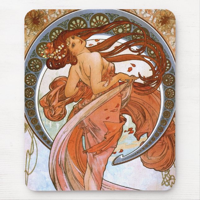 Mousepad Alfons Mucha: Dança (Frente)