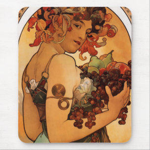 Mousepad Alfonse Mucha Fruta
