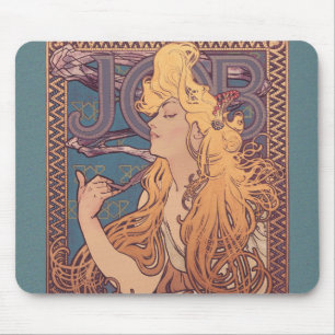 Mousepad Alfonse Mucha Job Art Nouveau mulher