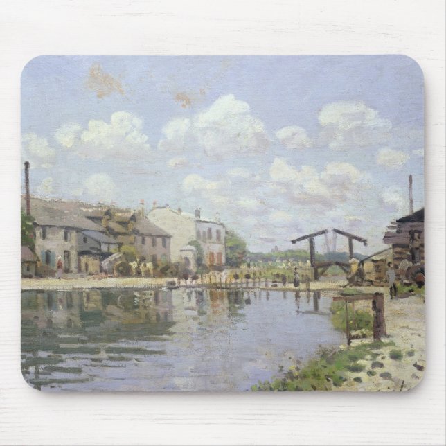 Mousepad Alfred Sisley | o canal St Martin, Paris (Frente)