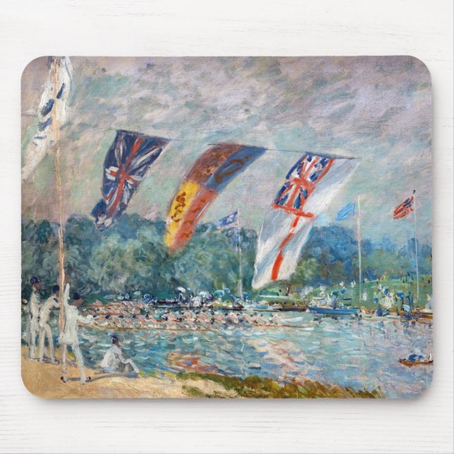 Mousepad Alfred Sisley - Regata em Molesey (Frente)