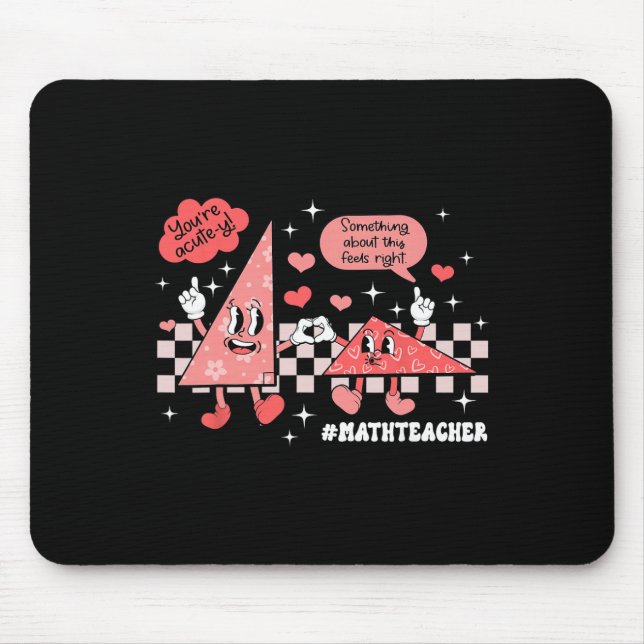 Mousepad Algo Sobre Isso Sente-se Certo Professora de Matem (Frente)