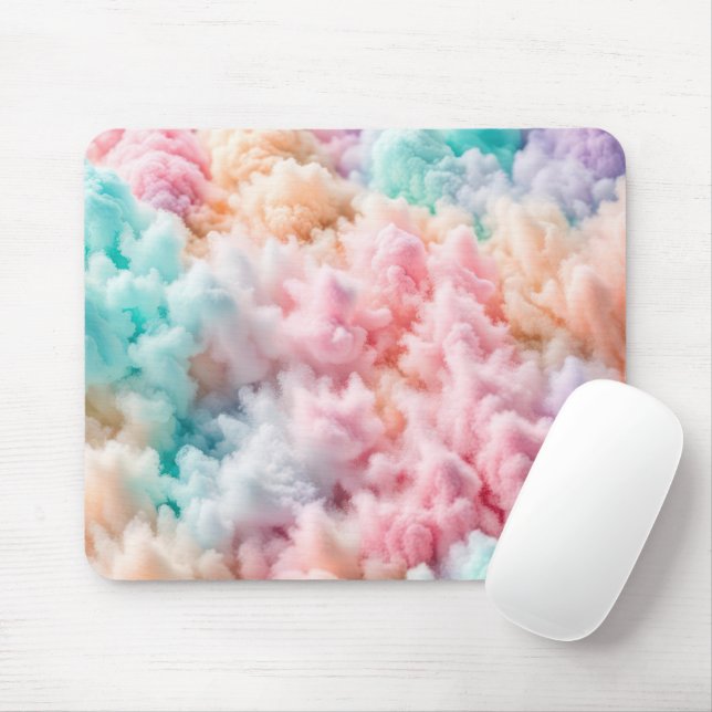 Mousepad Algodão doce Fluff (Com mouse)
