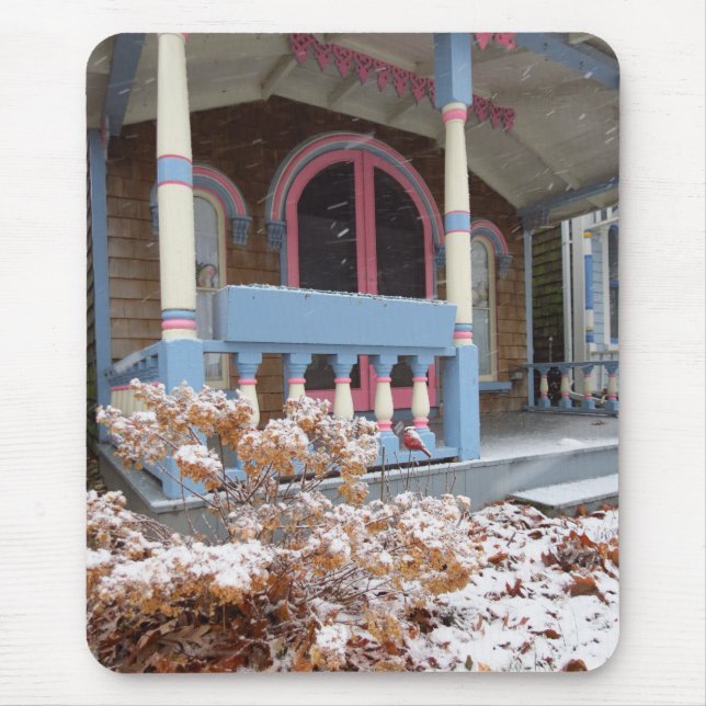 Mousepad Algodão Vitoriano em Neve - Vinha de Martha (Frente)