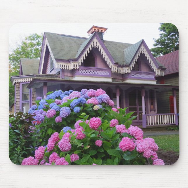 Mousepad Algodão vitoriano roxo - Vineyard de Martha (Frente)