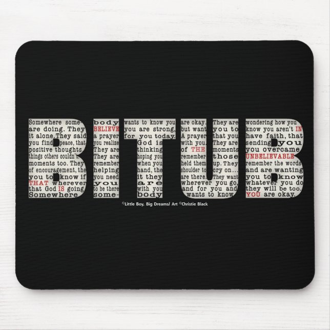 Mousepad Alguém em algum lugar (BITUB) (Frente)