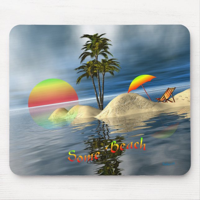 Mousepad Alguma praia (Frente)
