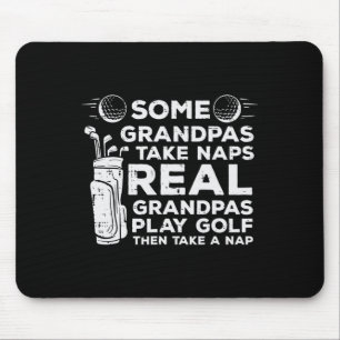 Mousepad Alguns Avôs Fazem Sonecas Real Jogam Golfe Diverti