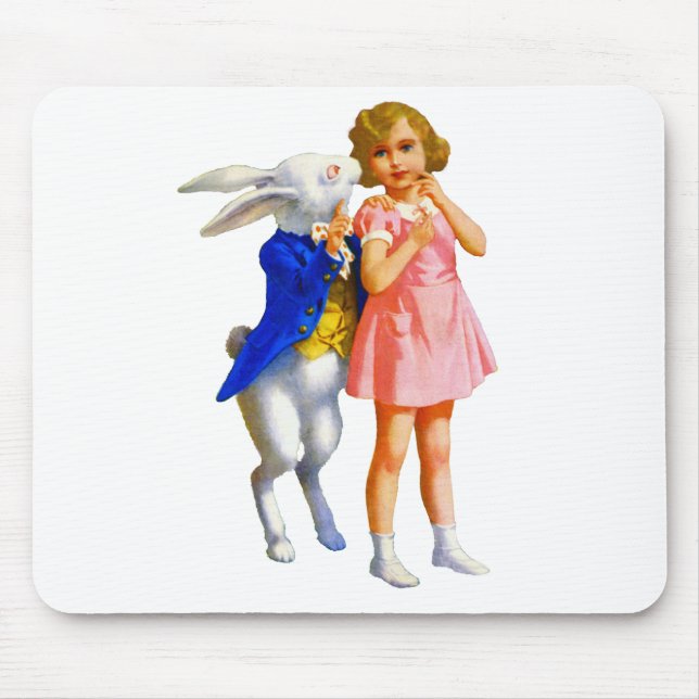 MOUSEPAD ALICE E COELHO BRANCO (Frente)