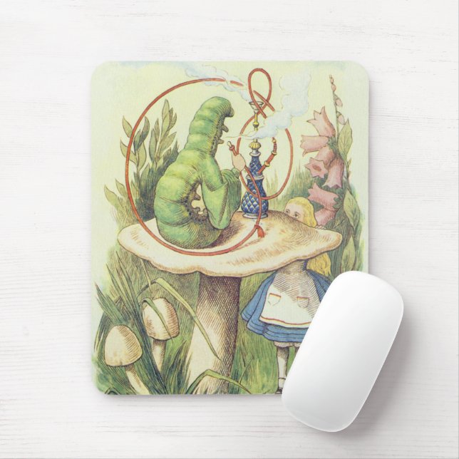 Mousepad Alice encontra a lagarta (Com mouse)
