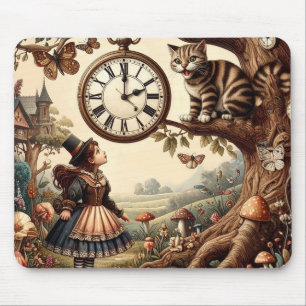 Mousepad Alice & Gato de Cheshire: Fantasia Caprichosa do P