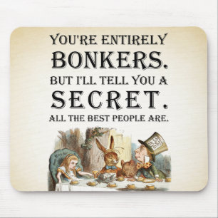 Mousepad Alice In Wonderland - Festa do Chá - Citação do