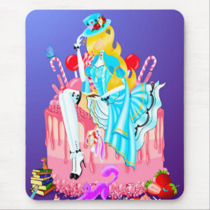 Mousepad Alice no Bolo de Aniversário 