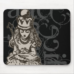 Mousepad Alice no Grunge da rainha Alice do país das