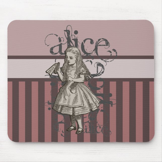 Mousepad Alice no Grunge do país das maravilhas (Frente)