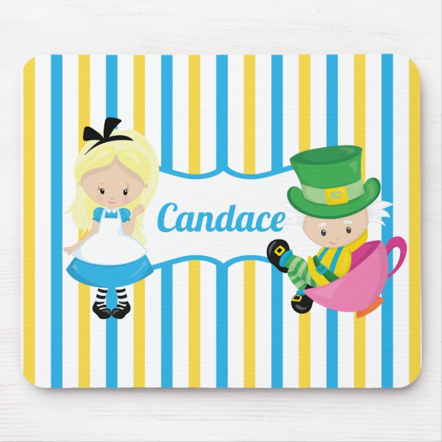 Mousepad Alice no País das Maravilhas Crianças Personalizad (Frente)