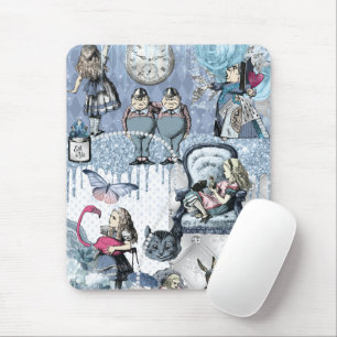 Mousepad Alice no País das Maravilhas Elegante de Gelo Azu