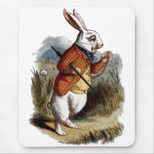 Mousepad Alice no País das Maravilhas Personaliza o Coelho