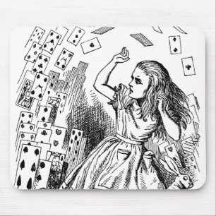Mousepad Alice no País das Maravilhas Vintage, Cartas de Ba
