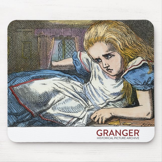 Mousepad Alice no tapete do rato do país das maravilhas (Frente)