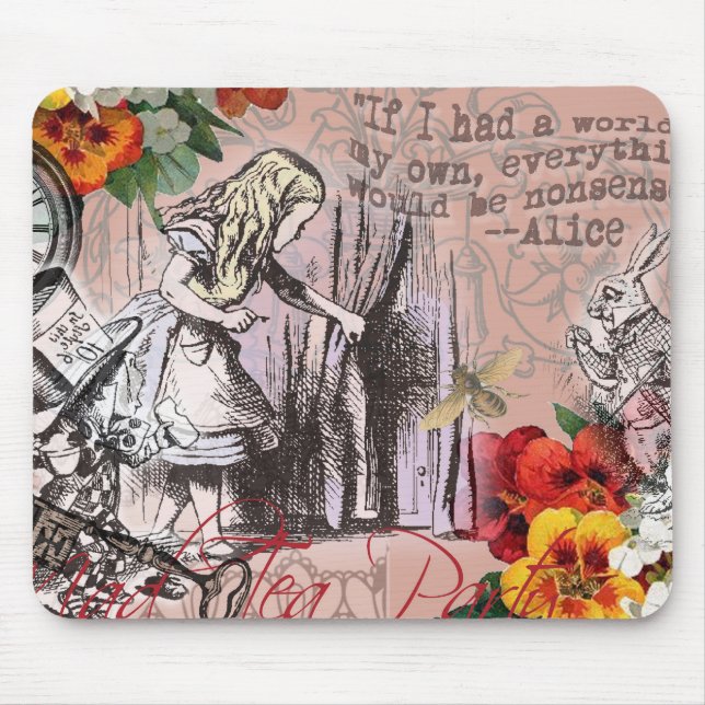 Mousepad Alice nonsense cortina maravilha (Frente)