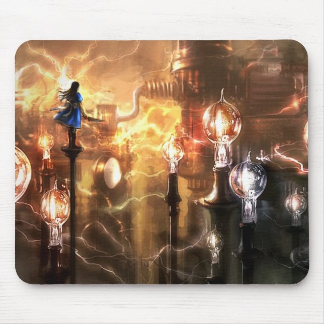 Mousepad Alice Otherlands: Tapete do rato de Edisonland (Frente)