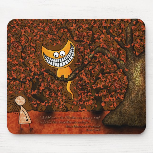 Mousepad Alice um gato no país das maravilhas - Cheshire (Frente)