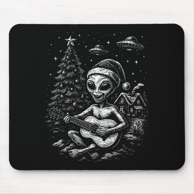 Mousepad Alien Loves Christmas  (Frente)
