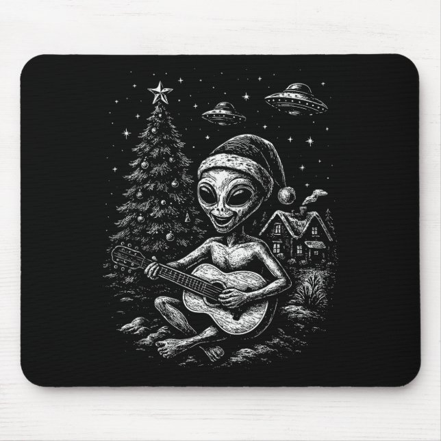 Mousepad Alienígena Ama o Natal  (Frente)