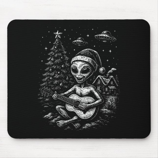 Mousepad Alienígena ama o Natal (Frente)