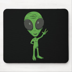 Mousepad Alienígena Asl Gesto na Mão Deficiente Audiência P