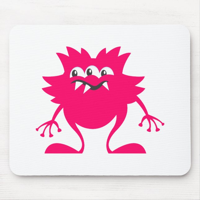Mousepad Alienígena cor-de-rosa do Três-Olho (Frente)