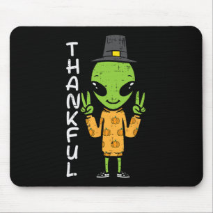 Mousepad Alienígena de Ação de Graças Homens Engraçados e E