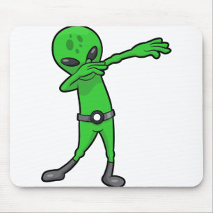 Mousepad alienígena de dabbing halloween