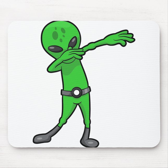 Mousepad alienígena de dabbing halloween (Frente)