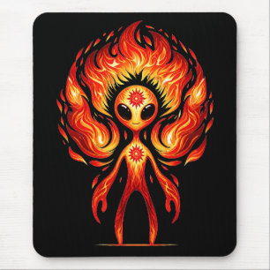 Mousepad Alienígena de Fogo