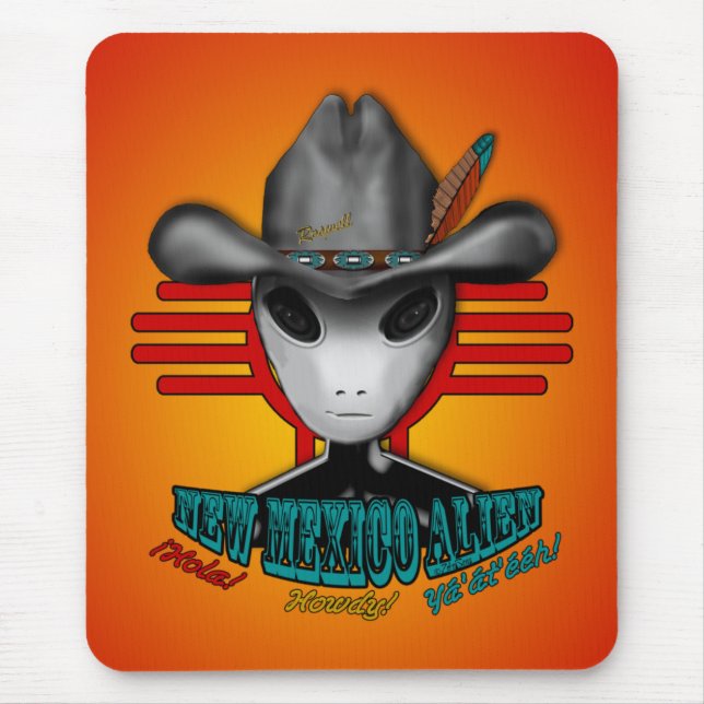Mousepad Alienígena de New mexico (Frente)