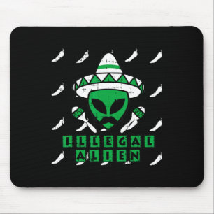 Mousepad Alienígena Ilegal Marciana Área Mexicana 51 Divers