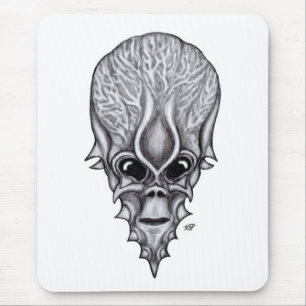 Mousepad Alienígena, reconstrução facial do crânio africano