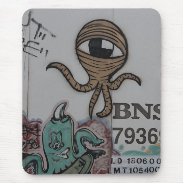 Mousepad Aliens Graffitti (Frente)