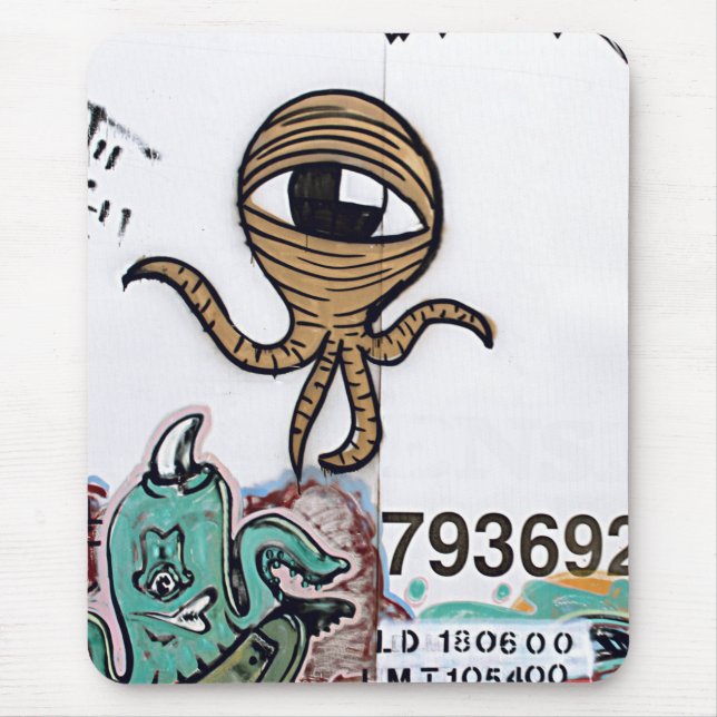 Mousepad Aliens Graffitti (Frente)