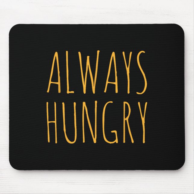 Mousepad Alimentação Sempre com Fome Bodybuilding Proteína  (Frente)