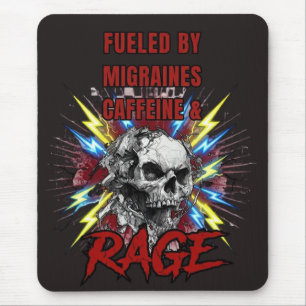 Mousepad Alimentado pela Raiva Líquida Pura das Enxaquecas
