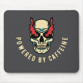 Mousepad Alimentado por Caffeine - Energia do Crânio