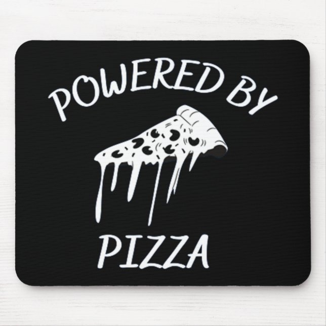 Mousepad Alimentado Por Pizza (Frente)