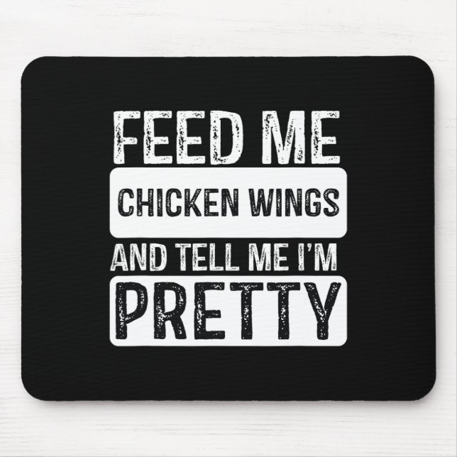 Mousepad Alimente-Me Asas De Frango - Churrasco Sobre Grelh (Frente)