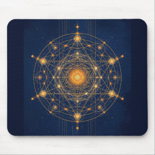 Mousepad Alinhamento Estelar: A Geometria da Luz Interior